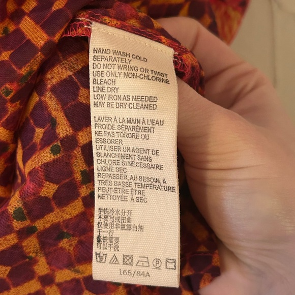 Free People Women’s Size Small? Gotta Have You Red Breezy Western Boho Tunic Top - Picture 7 of 10